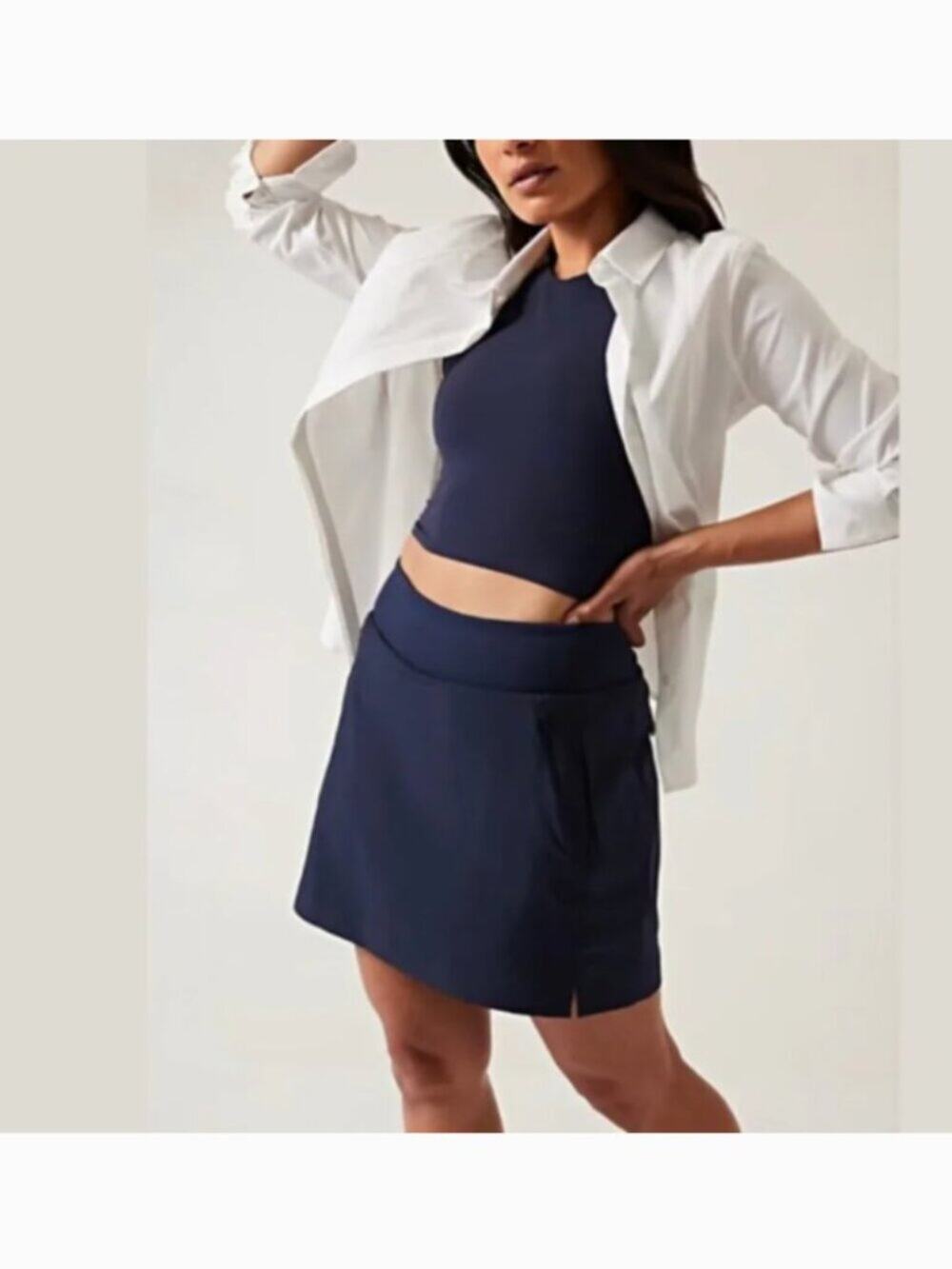 Athleta Soho Skort Navy Blue Size 10 Style 211382